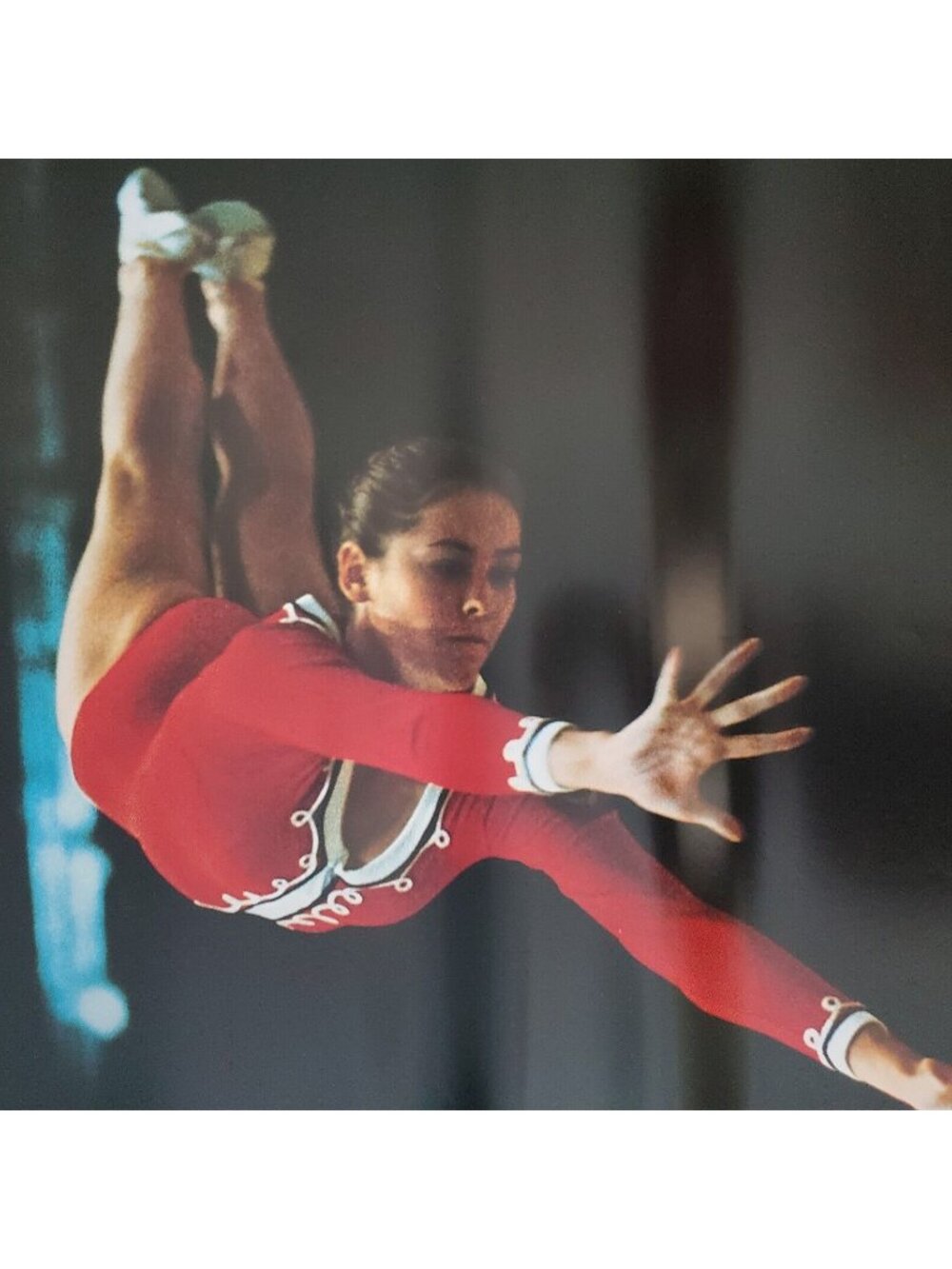 Montreal Olympics 1976 Gymnastics Poster Gymnast Canada 33" Large Vintage